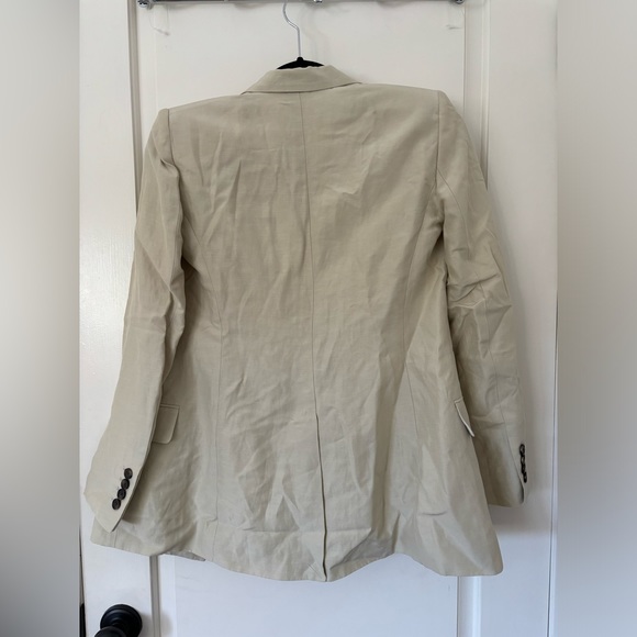 Beige Babaton Linen Blend Blazer - Picture 2 of 7